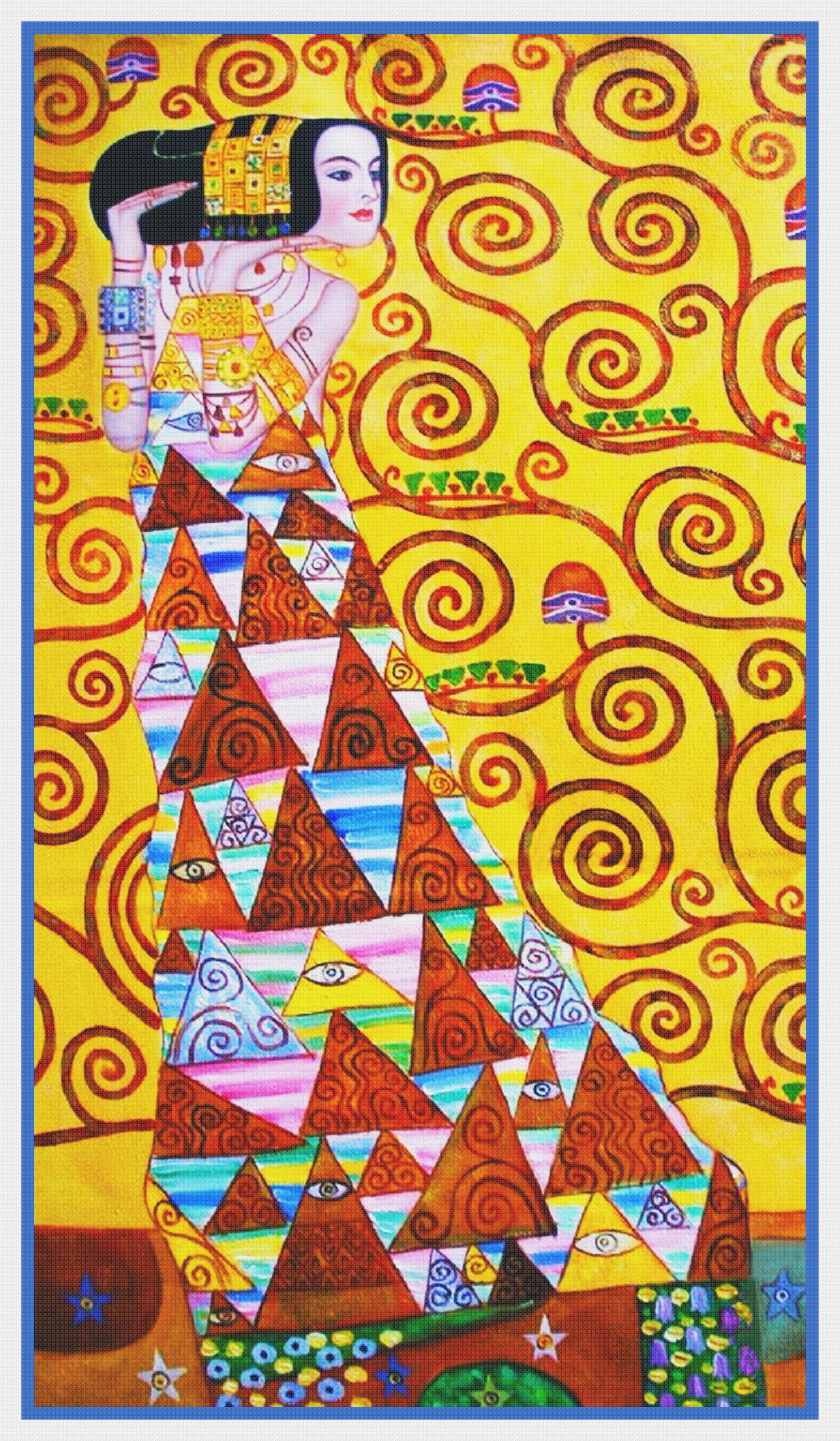 Max Stitch Design Kreuzstich-Set "Leaves Are Falling", Baumwolle, 100