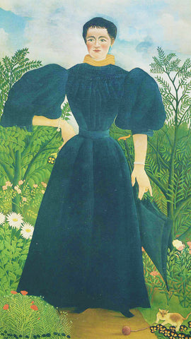 Portrait of a Woman by Henri Rousseau Counted Cross Stitch Pattern