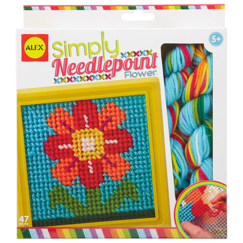Alex Craft Simply Needlepoint Flower Kids Art and Craft Activity