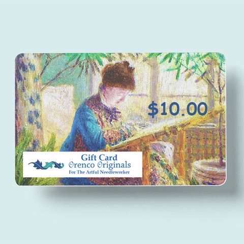 Orenco Originals Gift Cards $10, $25, $50, $100.