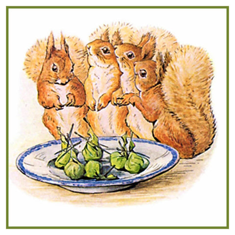 Squirrel Nutkin and Friends inspired by Beatrix Potter Counted Cross Stitch Pattern