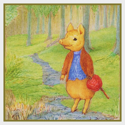 Tale of Piggy Bland inspired by Beatrix Potter Counted Cross Stitch Pattern