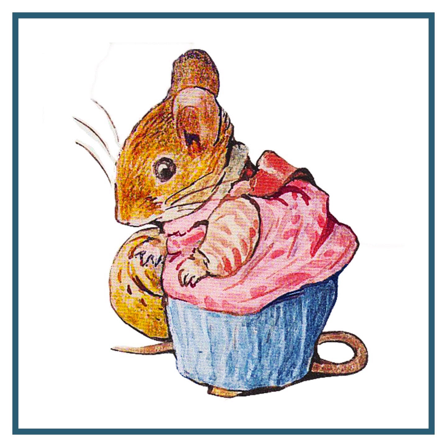 Tale of Mrs. Tittlemouse inspired by Beatrix Potter Counted Cross 