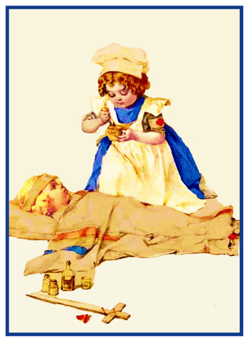 Dress Up Florence Nightengale by Maud Humphrey Bogart Counted Cross Stitch Pattern