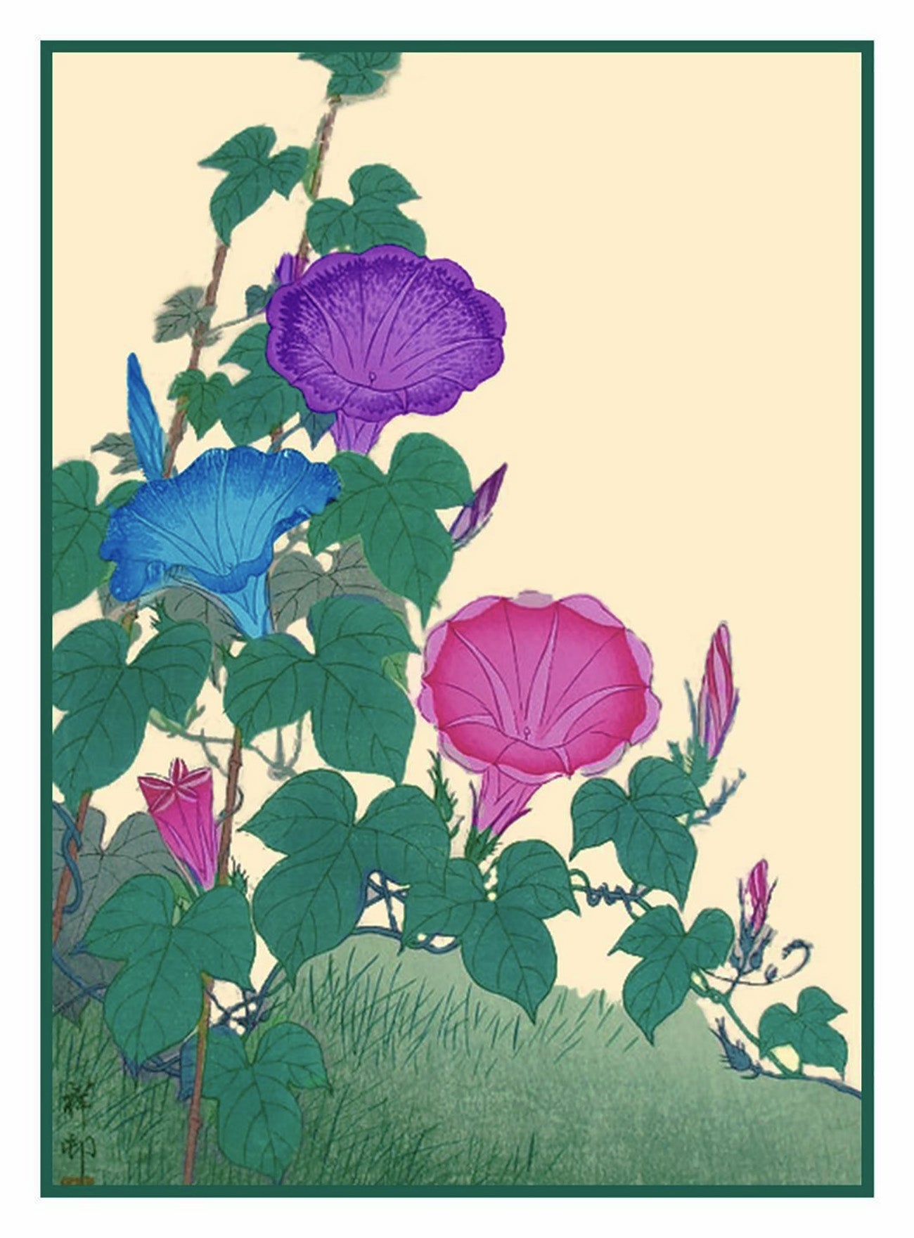 Ohara Shoson Koson "Swallows & Cherry Blossoms" Counted Cross Stitch Chart Pattern