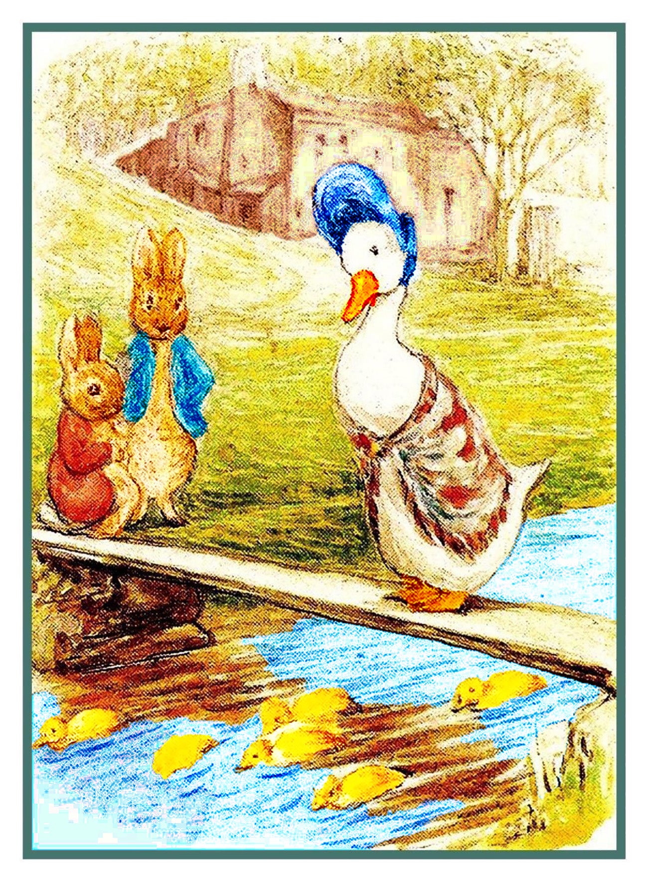 Peter Rabbit and Jemima Puddle Duck Chat inspired by Beatrix Potter Co ...