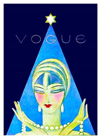 Art Deco Flapper with Pearls Vogue by Helen Dryden  Counted Cross Stitch Pattern