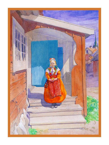 Swedish Carl Larsson's Lillanna Sundborn Counted Cross Stitch Chart Pattern