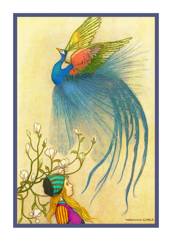 Juniper Tree Flew Bird of Paradise Warwick Goble Counted Cross Stitch Pattern