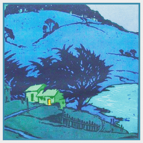 The Green Cove  by Pedro De Lemos Counted Cross Stitch Pattern