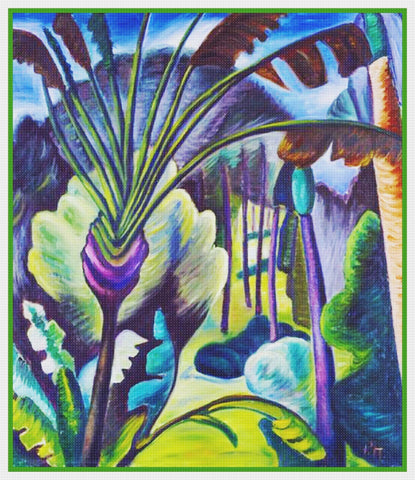 Bermuda by Canadian Artist Prudence Heward Counted Cross Stitch Pattern DIGITAL DOWNLOAD