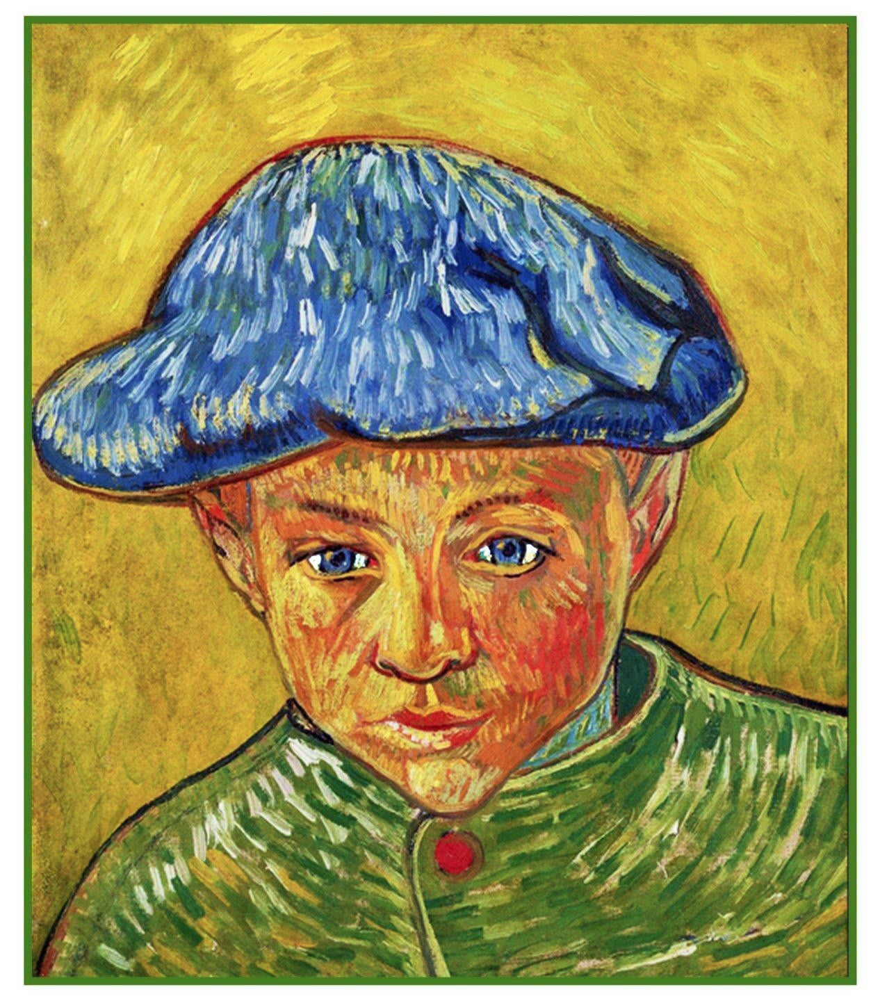 thumbnail image 2 of Self Portrait Bandaged Ear Impressionist Van Gogh Counted Cross Stitch Pattern 2 of 9