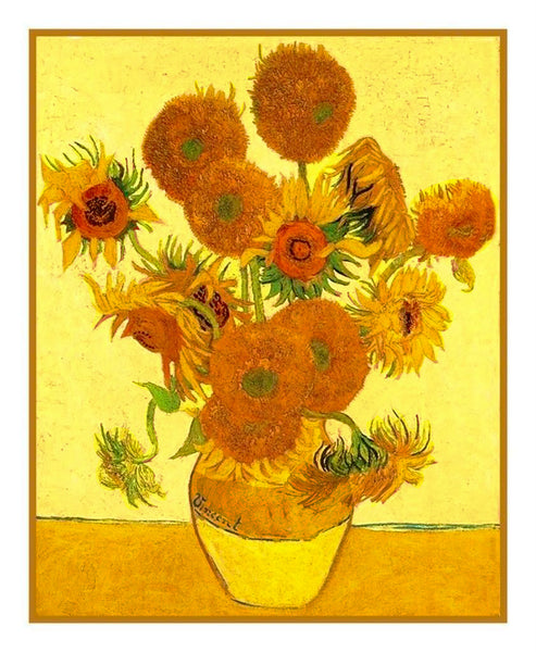 12x15Van_Gogh_s_Vase_of_Sunflo