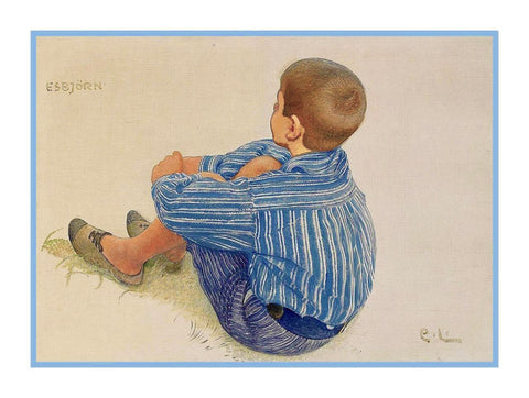 Swedish Artist Carl Larsson Son Esbjorn Counted Cross Stitch Chart Graph Pattern