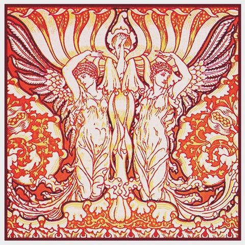 Corona Vitae by Arts and Crafts Artist Walter Crane Counted Cross Stitch Pattern