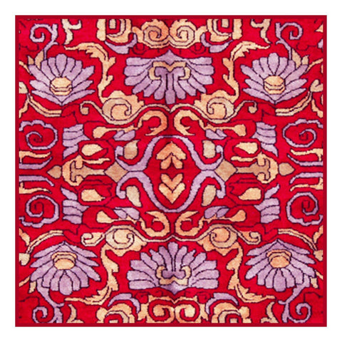 Persian Design Red and Violet by William Morris Design Counted Cross Stitch Pattern