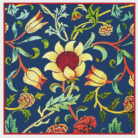 Originals William Morris Evenlode Design  Counted Cross Stitch Pattern