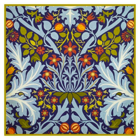 William Morris Autumn Flowers Design Counted Cross Stitch Pattern DIGITAL DOWNLOAD