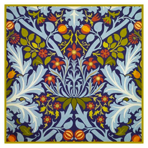 William Morris Autumn Flowers Design Counted Cross Stitch Pattern