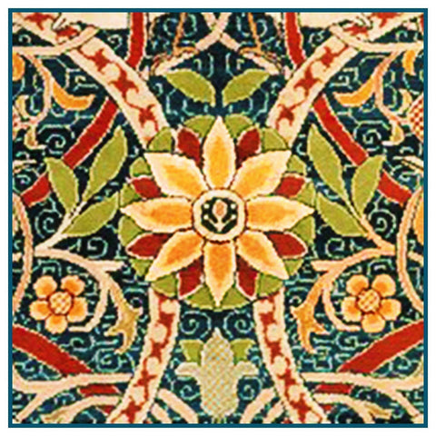 William Morris Bullerswood detail Design Counted Cross Stitch Pattern