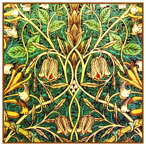 William Morris Honeysuckle Tulip detail Design Counted Cross Stitch Pattern
