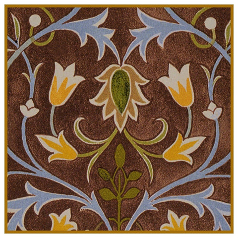 William Morris Little Flower Detail # 2 Design Counted Cross Stitch Pattern
