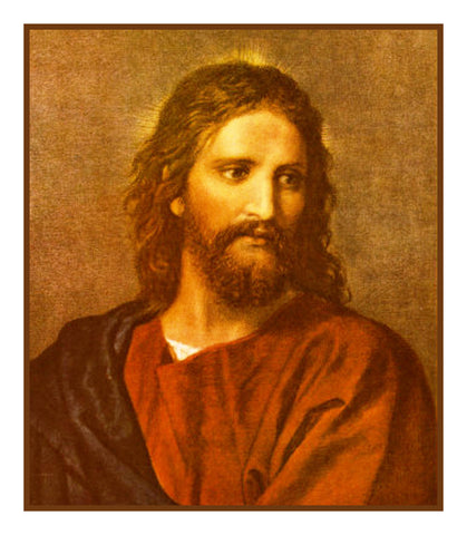 Jesus at 33 by Heinrich Hofmann detail Counted Cross Stitch Pattern