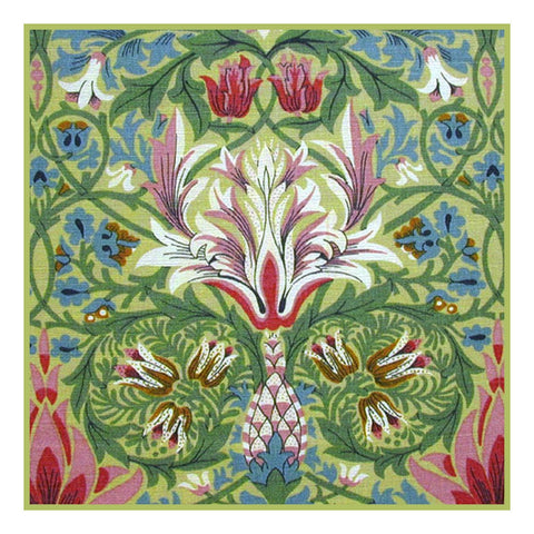 Snakeshead design by William Morris Counted Cross Stitch Pattern DIGITAL DOWNLOAD