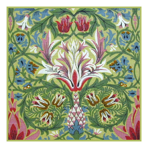 Snakeshead design by William Morris Counted Cross Stitch Pattern