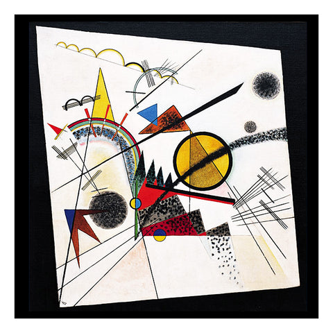 In The Black Square by Artist Wassily Kandinsky Counted Cross Stitch Pattern