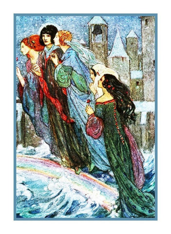 Raphaelite Florence Harrison Rainbow Ghost Fairy Counted Cross Stitch Pattern