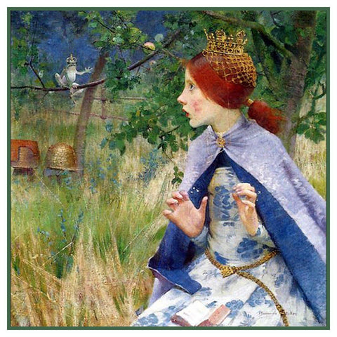 The Princess and Frog Prince by Marianne Stokes Counted Cross Stitch Pattern