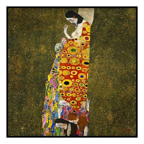 Symbolist Gustav Klimt Hope # 1 Counted Cross Stitch Chart Pattern
