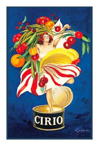 Cirio Advertisement Art by Leonetto Cappiello Counted Cross Stitch Pattern Digital Download