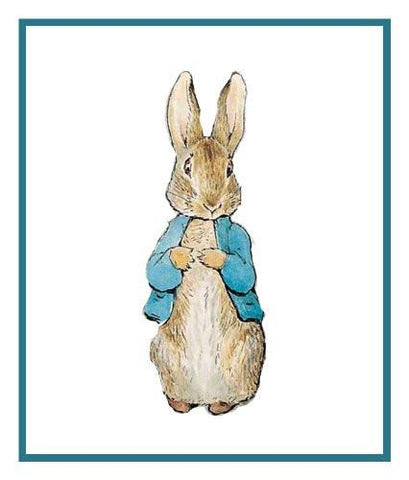 Peter Rabbit inspired by Beatrix Potter Counted Cross Stitch Pattern DIGITAL DOWNLOAD