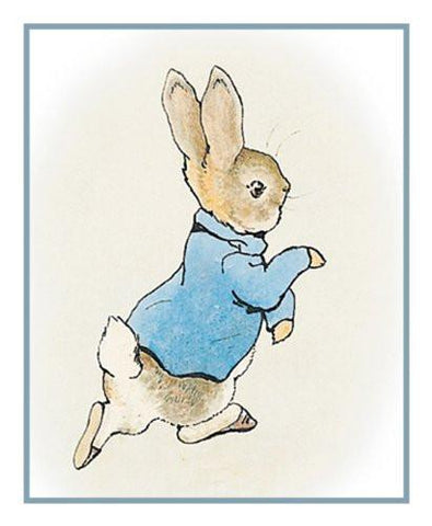 Peter Bunny Rabbit inspired by Beatrix Potter Counted Cross Stitch Pattern DIGITAL DOWNLOAD