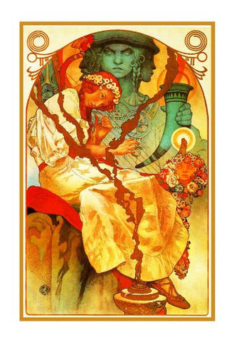 The Slavic Epic by Alphonse Mucha Counted Cross Stitch Pattern