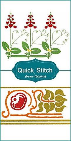 Art NouveauDesigns #13 Quick Stitch Flower 2 Counted Cross Stitch Patterns