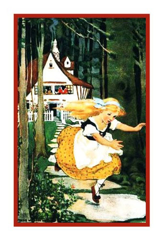 Goldilocks Runs Away From The 3 Bears By Jessie Willcox Smith Counted Cross Stitch Pattern