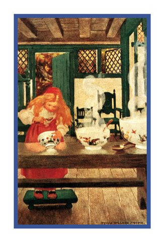 Goldilocks Samples The Porridge By Jessie Willcox Smith Counted Cross Stitch Pattern