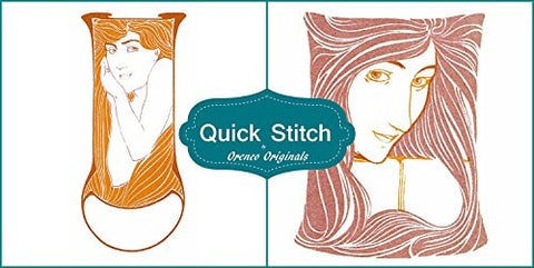 Art Nouveau Designs #5 Quick Stitch 2 Counted Cross Stitch Patterns