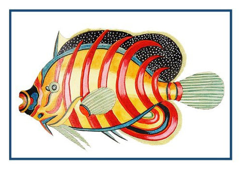 Fallours' Renard's Fantastic Colorful Tropical Fish #222 Counted Cross Stitch Pattern