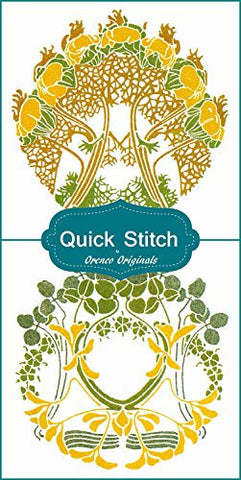 Art Nouveau Designs #6 Quick Stitch Flower 2 Counted Cross Stitch Patterns