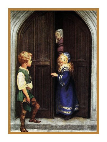 Irene and Curdie from The Princess and The Goblin By Jessie Willcox Smith Counted Cross Stitch Pattern