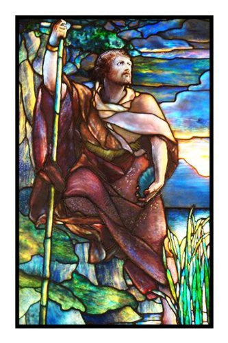 St. John the Baptist inspired by Louis Comfort Tiffany Counted Cross S