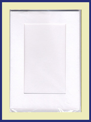 LARGE NEEDLEWORK CARDS. RECTANGLE OPENING.......PARCHMENT