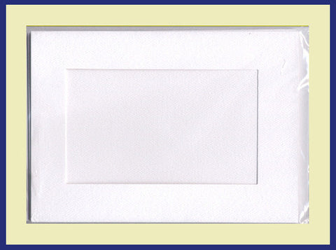 SMALL NEEDLEWORK CARDS. RECTANGULAR OPENING...GREEN