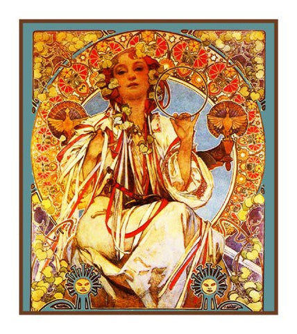Slav Epic Detail by Alphonse Mucha Counted Cross Stitch Pattern