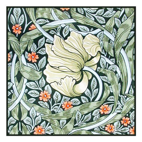 Pimpernel by Arts and Crafts Movement Founder William Morris Counted Cross Stitch Pattern