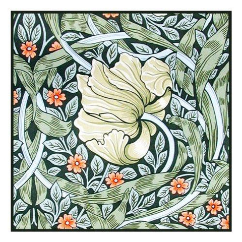 Pimpernel by Arts and Crafts Movement Founder William Morris Counted Cross Stitch Pattern DIGITAL DOWNLOAD
